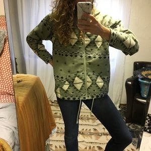 Fleece zip up hoodie